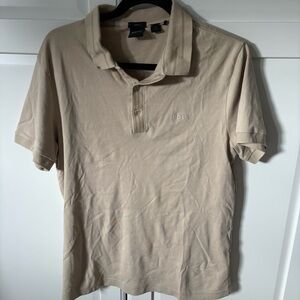 Boss Tan Polo Shirt Classic Knit Casual